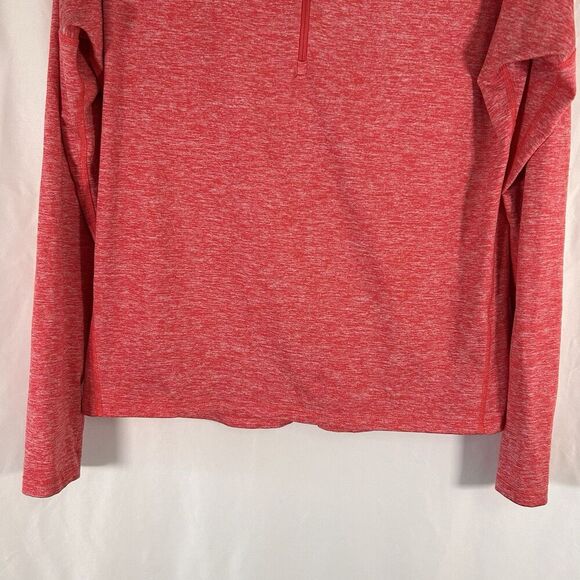 Nike Running Sweater Women's Medium Heathered Red 1/4 Zip Turtleneck Pullover - Picture 3 of 9